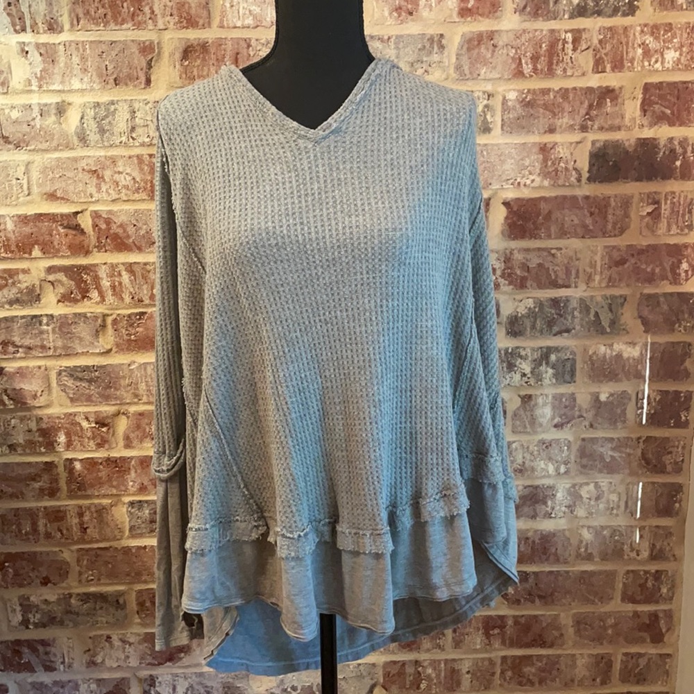 Grey Free People Shirt